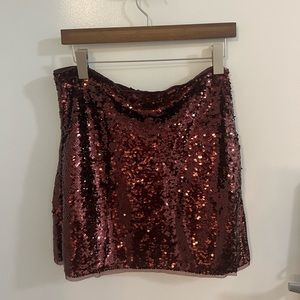 h&m sequin skirt